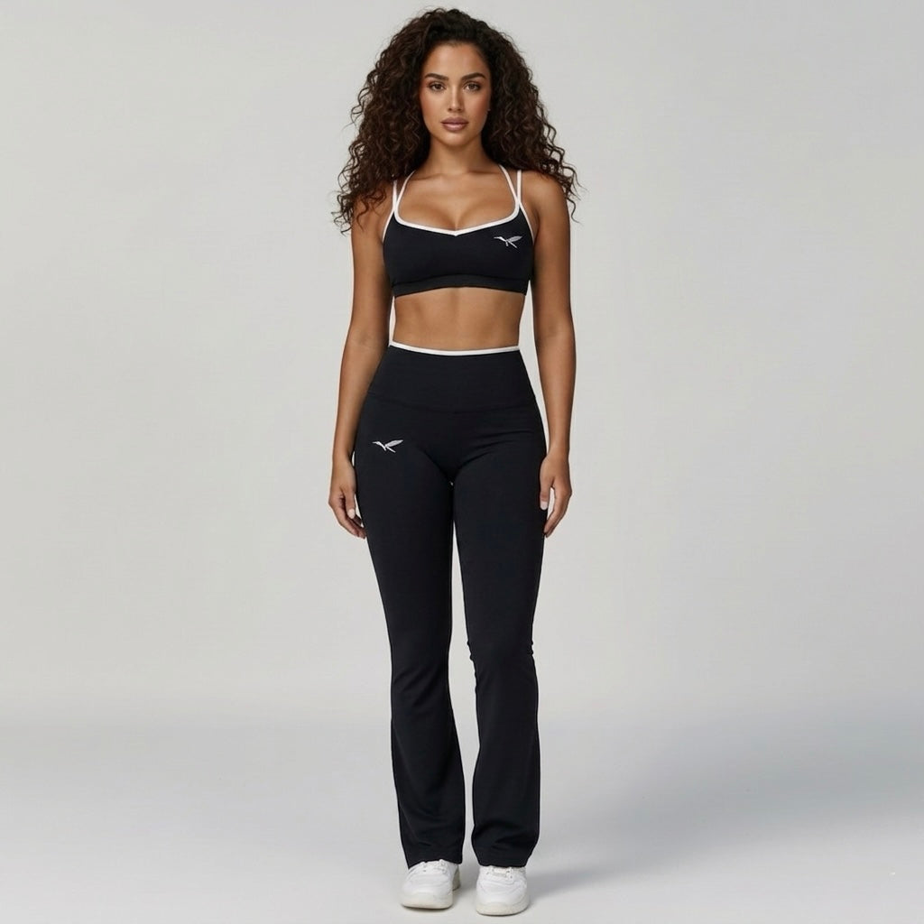 The Noire Luxe Flared Contrast Set