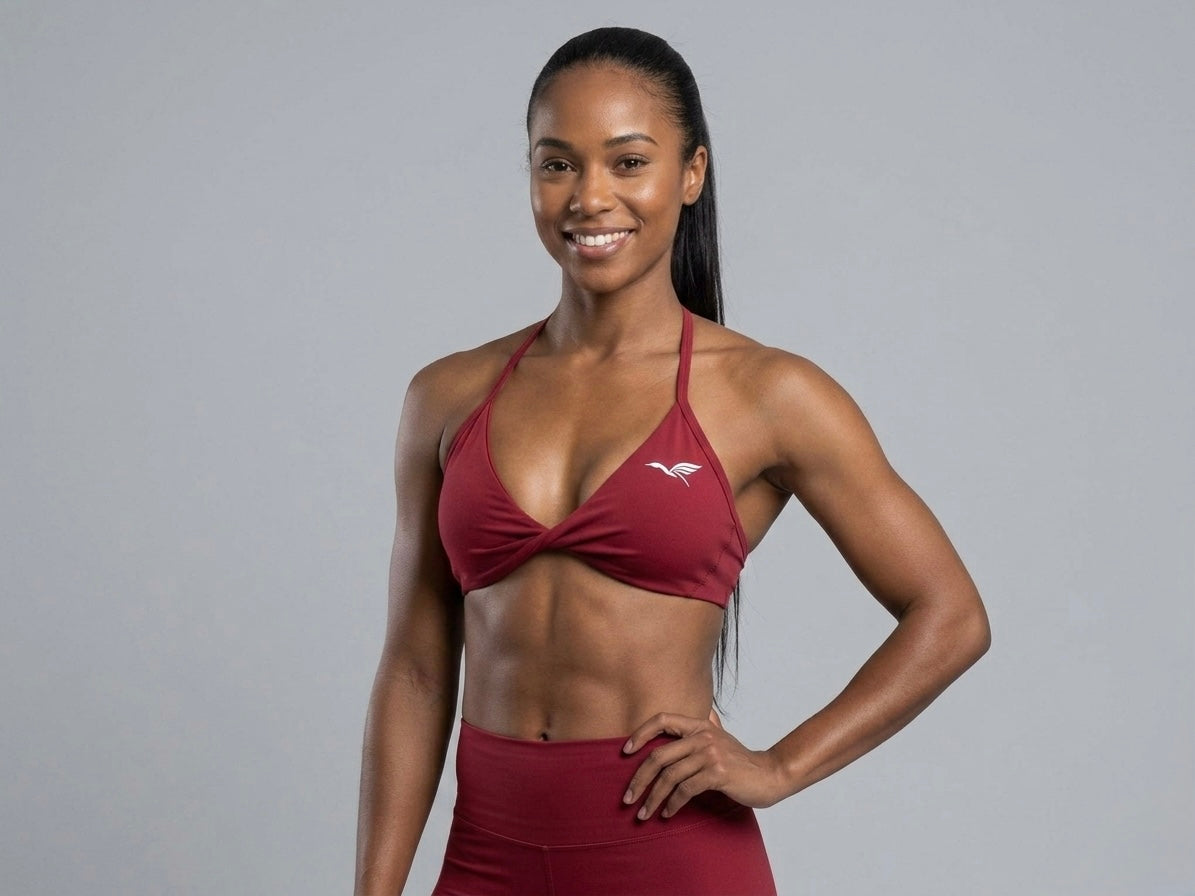Aura Twist Halter Bra